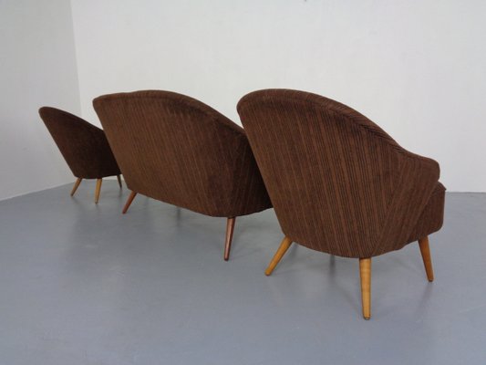 German Cocktail Sofa and Chairs, 1960s, Set of 3-RDW-1174432