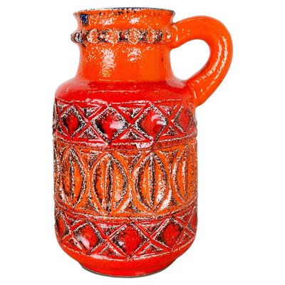 German Colorful Fat Lava Pottery Vase from Bay Ceramics, 1970s-QZ-1283906