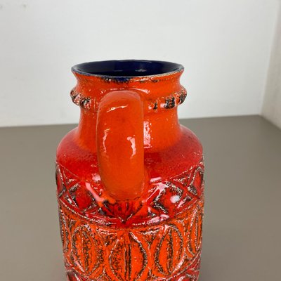 German Colorful Fat Lava Pottery Vase from Bay Ceramics, 1970s-QZ-1283906