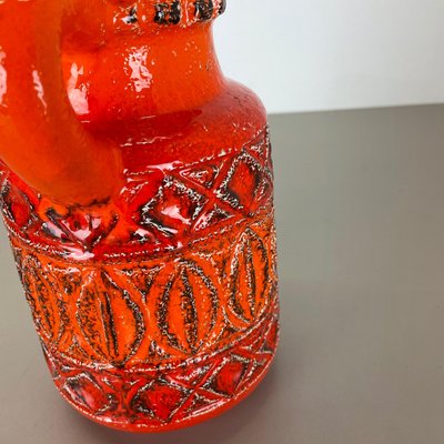 German Colorful Fat Lava Pottery Vase from Bay Ceramics, 1970s-QZ-1283906