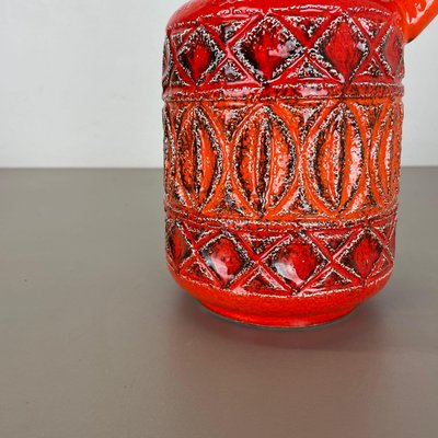 German Colorful Fat Lava Pottery Vase from Bay Ceramics, 1970s-QZ-1283906