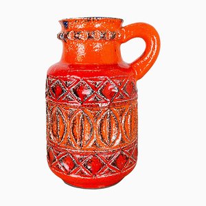 German Colorful Fat Lava Pottery Vase from Bay Ceramics, 1970s-QZ-1283906