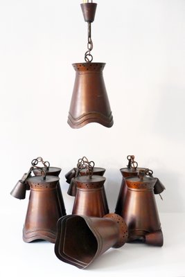 German Copper Ceiling Lamp, 1950s-WPT-551151