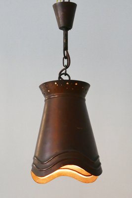 German Copper Ceiling Lamp, 1950s-WPT-551151