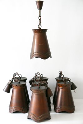 German Copper Ceiling Lamp, 1950s-WPT-551151