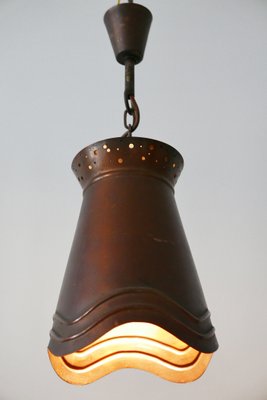 German Copper Ceiling Lamp, 1950s-WPT-551151