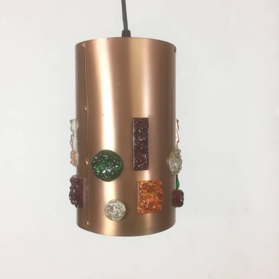 German Copper Hanging Lights, Germany, 1970s, Set of 2-QZ-1052873