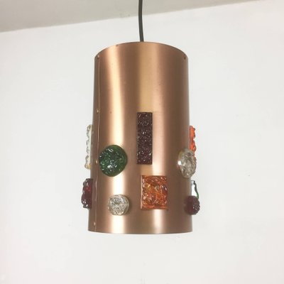 German Copper Hanging Lights, Germany, 1970s, Set of 2-QZ-1052873