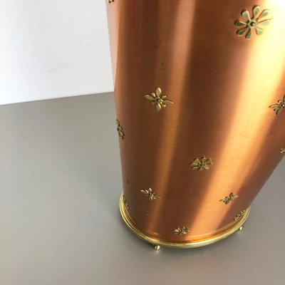 German Copper Umbrella Stand by United Workshop Munich, 1950s-QZ-1132550