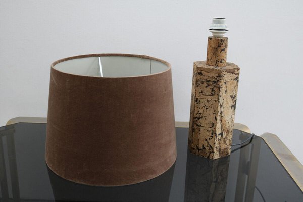 German Cork Table Lamp in the style of Ingo Maurer, 1960s-FJP-1771609