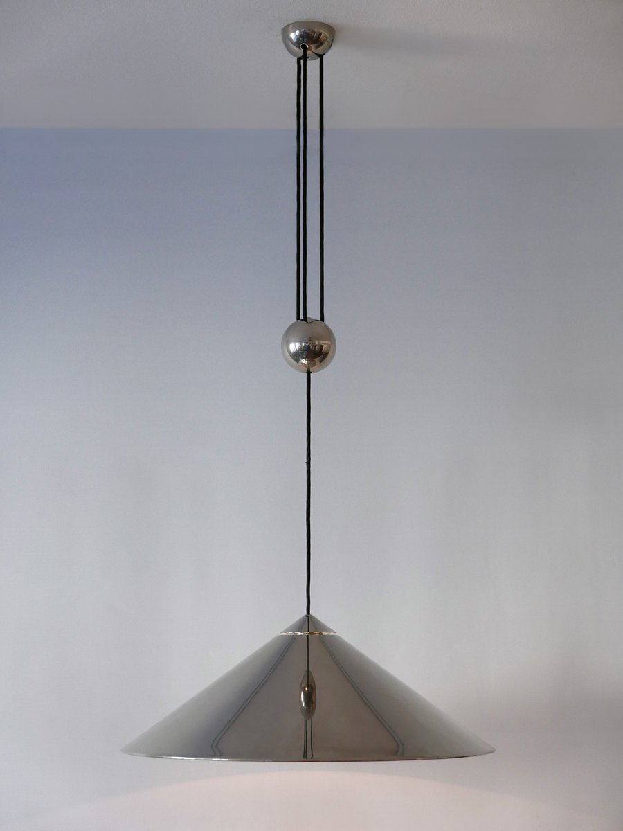 German Counter Balance Pendant Lamp by Florian Schulz, 1970