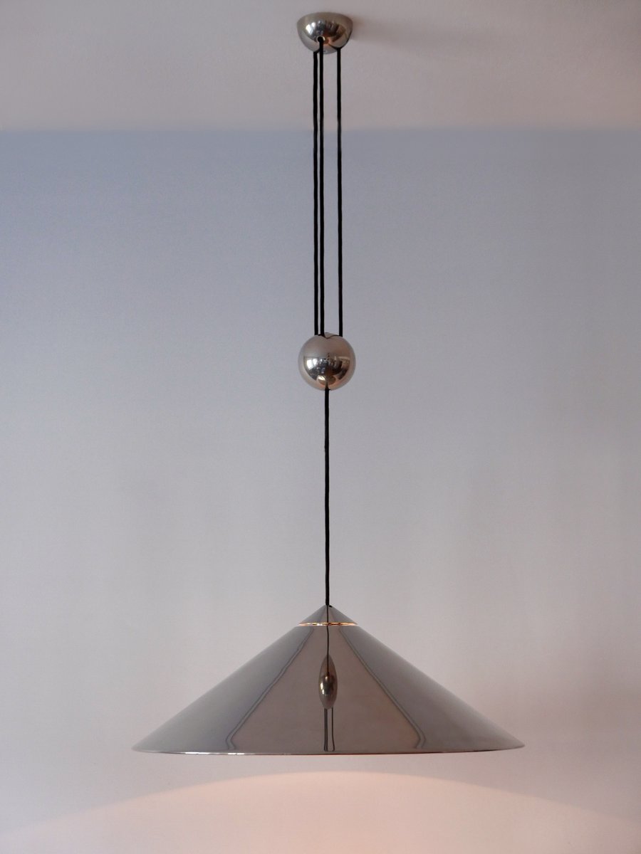 German Counter Balance Pendant Lamp by Florian Schulz, 1970