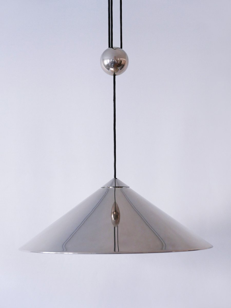 German Counter Balance Pendant Lamp by Florian Schulz, 1970