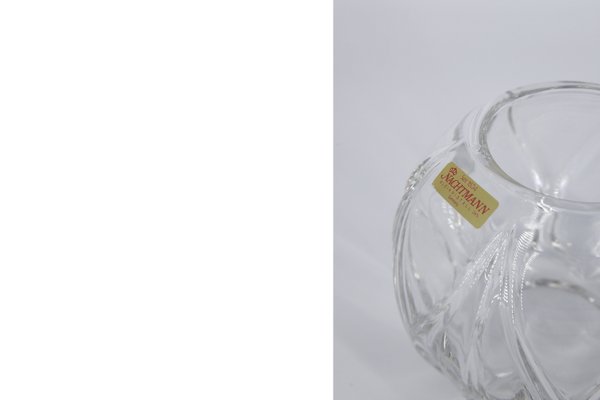 German Crystal Ball Vase from Nachtmann, 1960s-ZAA-901316