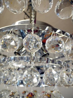 German Crystal Ceiling Lamp from Faustig, 1970s-DEK-553920