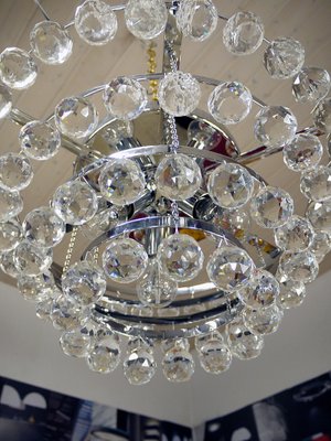 German Crystal Ceiling Lamp from Faustig, 1970s-DEK-553920