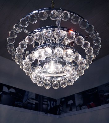 German Crystal Ceiling Lamp from Faustig, 1970s-DEK-553920