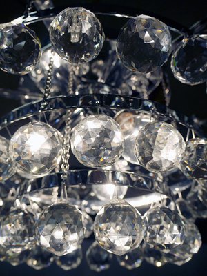 German Crystal Ceiling Lamp from Faustig, 1970s-DEK-553920