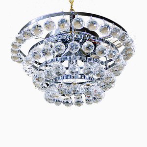 German Crystal Ceiling Lamp from Faustig, 1970s-DEK-553920