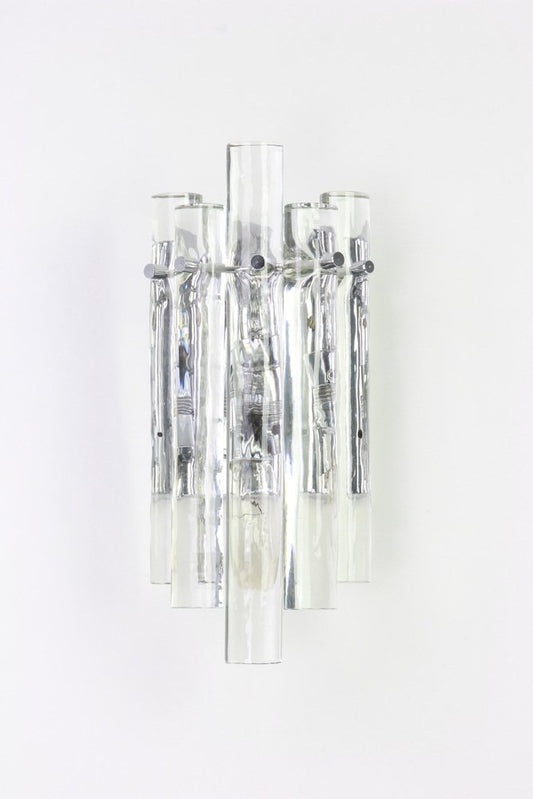 German Crystal Rod Sconces by Kinkeldey, 1970s, Set of 2