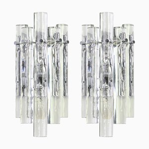 German Crystal Rod Sconces by Kinkeldey, 1970s, Set of 2-UGR-1085573