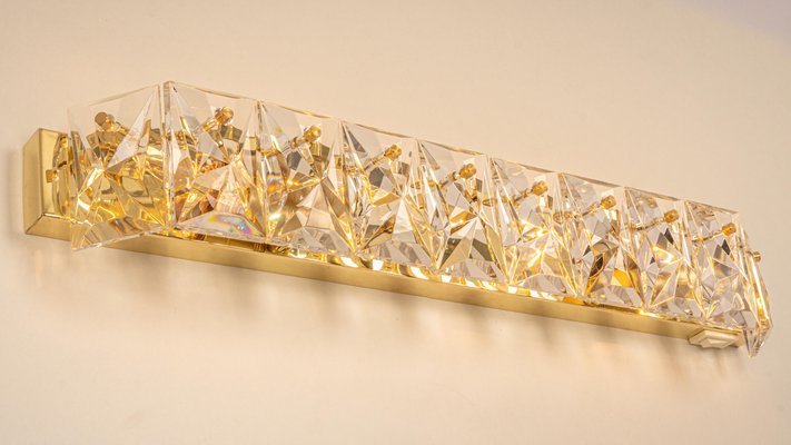 German Crystal Wall Light by Kinkeldey, 1970s-UGR-1179945