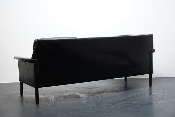 German Cubic Leather 3-Seater Sofa by Rudolf Glatzel for Kill International-CIP-1124612