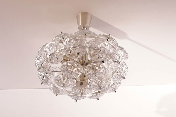 German Dandelion Sputnik Chandelier from Veb Ebersbach, 1960s-KIJ-1332067