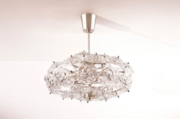 German Dandelion Sputnik Chandelier from Veb Ebersbach, 1960s-KIJ-1332067