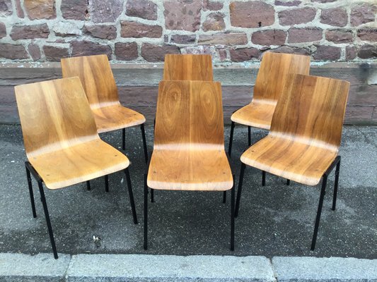 German Dining Chairs from Drabert, 1960s, Set of 6-GQM-812159