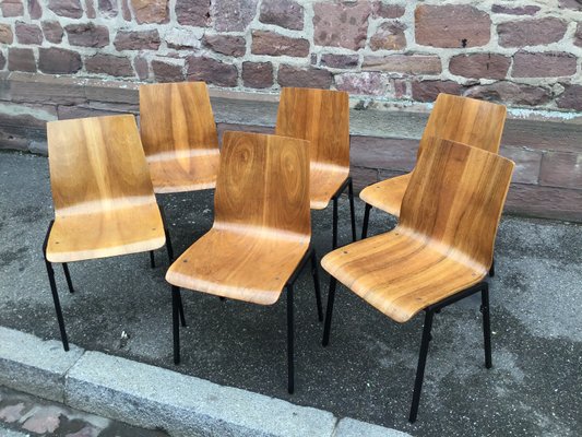 German Dining Chairs from Drabert, 1960s, Set of 6-GQM-812159