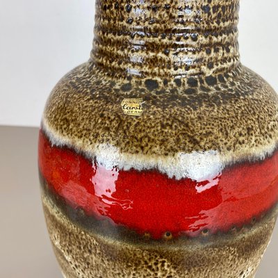 German Fat Lava Ceramic Pottery Floor Vase by Heinz Siery for Carstens Tönnieshof, 1970s-QZ-1140542