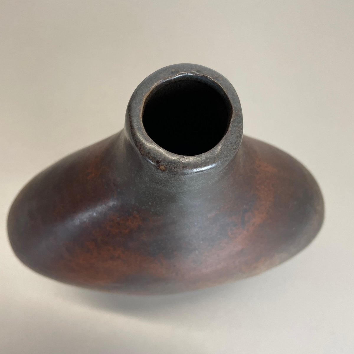 German Fat Lava Ceramic Pottery Vase by Gerda Heukoth for Carstens Tönnieshof, 1970s