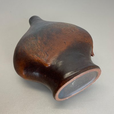 German Fat Lava Ceramic Pottery Vase by Gerda Heukoth for Carstens Tönnieshof, 1970s-QZ-1143244