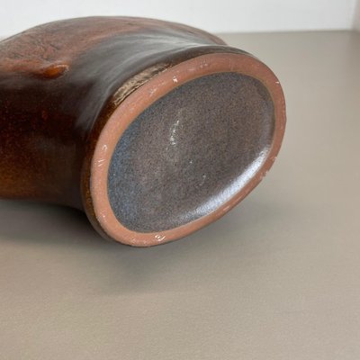 German Fat Lava Ceramic Pottery Vase by Gerda Heukoth for Carstens Tönnieshof, 1970s-QZ-1143244