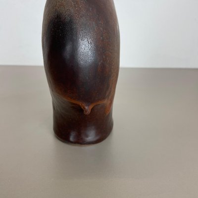 German Fat Lava Ceramic Pottery Vase by Gerda Heukoth for Carstens Tönnieshof, 1970s-QZ-1143244