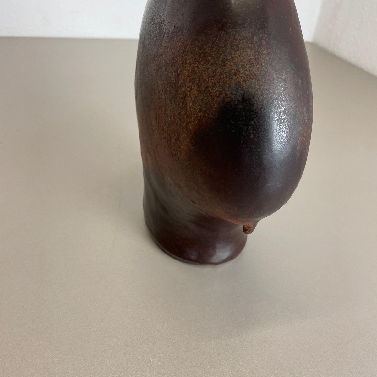 German Fat Lava Ceramic Pottery Vase by Gerda Heukoth for Carstens Tönnieshof, 1970s