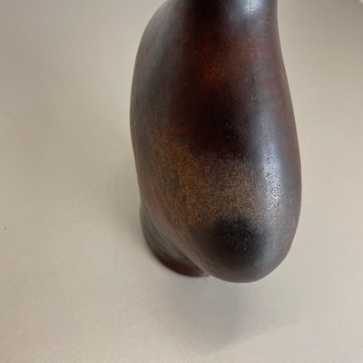 German Fat Lava Ceramic Pottery Vase by Gerda Heukoth for Carstens Tönnieshof, 1970s-QZ-1143244