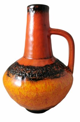 German Fat Lava Colored and Glazed Ceramic Pitcher, 1968-QRS-1721554