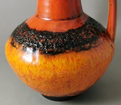 German Fat Lava Colored and Glazed Ceramic Pitcher, 1968-QRS-1721554