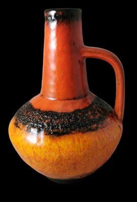 German Fat Lava Colored and Glazed Ceramic Pitcher, 1968-QRS-1721554