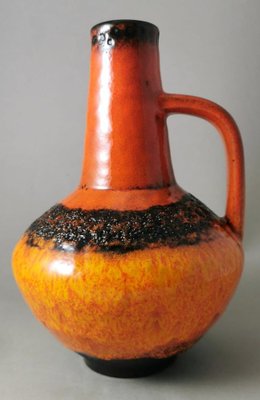 German Fat Lava Colored and Glazed Ceramic Pitcher, 1968-QRS-1721554