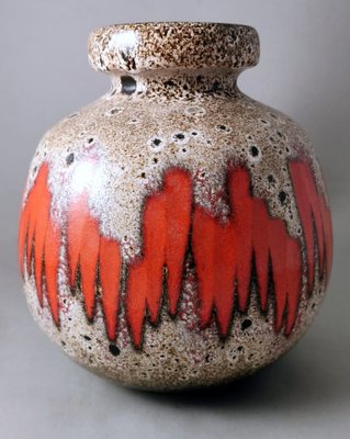 German Fat Lava Colored and Glazed Ceramic Pitcher with Handle from Scheurich, 1968-QRS-1721560