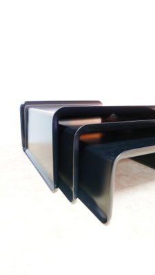 German Fiberglass Coffee Tables from Rosenthal, 1970s, Set of 3-KK-821513