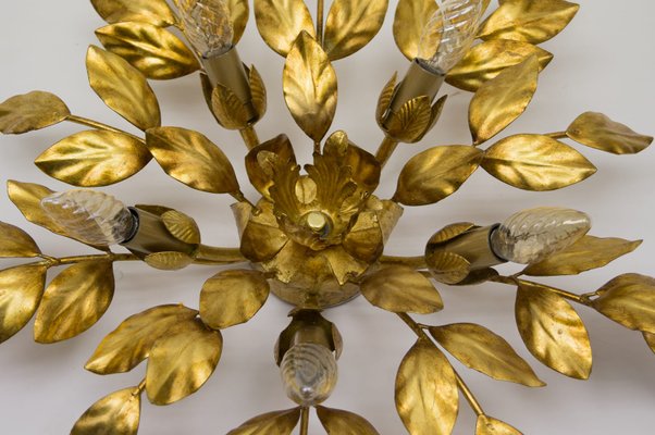 German Florentine Style Gilded Wall or Ceiling Lamp, 1960s-KQB-897094