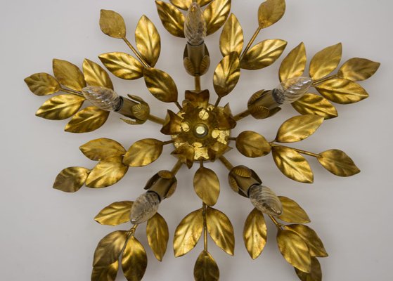 German Florentine Style Gilded Wall or Ceiling Lamp, 1960s-KQB-897094