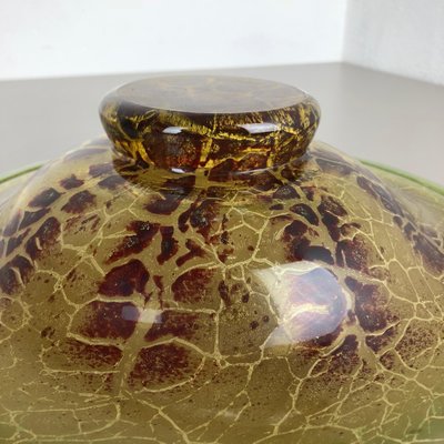 German Glass Bowl by Karl Wiedmann for WMF Ikora, 1930s-QZ-1053113