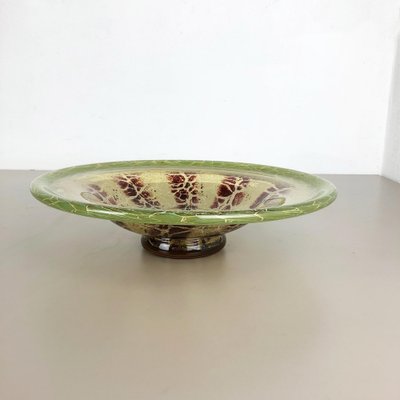 German Glass Bowl by Karl Wiedmann for WMF Ikora, 1930s-QZ-1053113