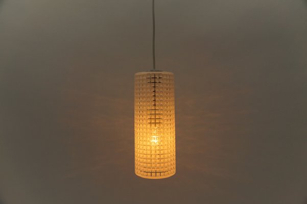 German Glass Ceiling Lamp from Limburg, 1960s-KQB-1792381