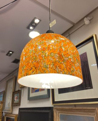 German Glass Ceiling Lamp from Peill & Putzler, 1970s-NUC-1450104